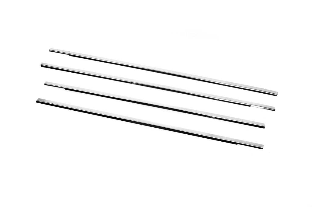 Outside border windows (4 pcs, stainless steel) for Ford Focus I 1998-2005 - Reelken Auto