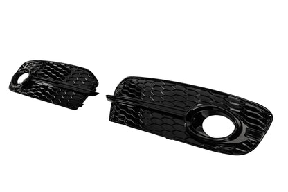 Fog Light Grilles RS-Style (2013-2017, 2 pcs, Black) for Audi Q5 2008-2017 - image 2