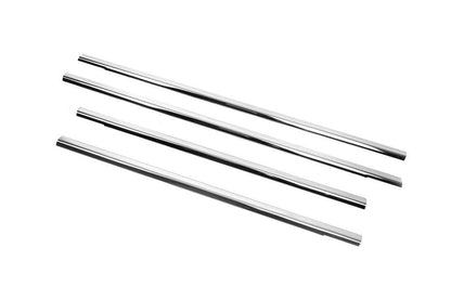 The outer edging of the glass (4 pieces, stainless.) for Ford C-Max 2004-2010 - Reelken Auto