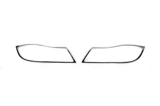 Covers for headlights (2 pcs., Plast) for BMW 3 series E-90/91/92/93 2005-2011 - Reelken Auto