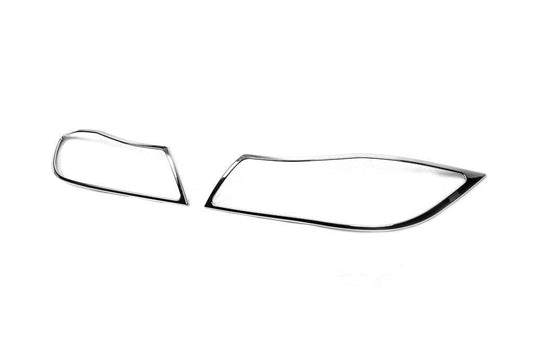 Covers for headlights (2 pcs., Plast) for BMW 3 series E-90/91/92/93 2005-2011 - Reelken Auto