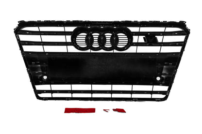 Front Grille S-Style (2010-2014, black with chrome) for Audi A7 2010-2018 - image 4