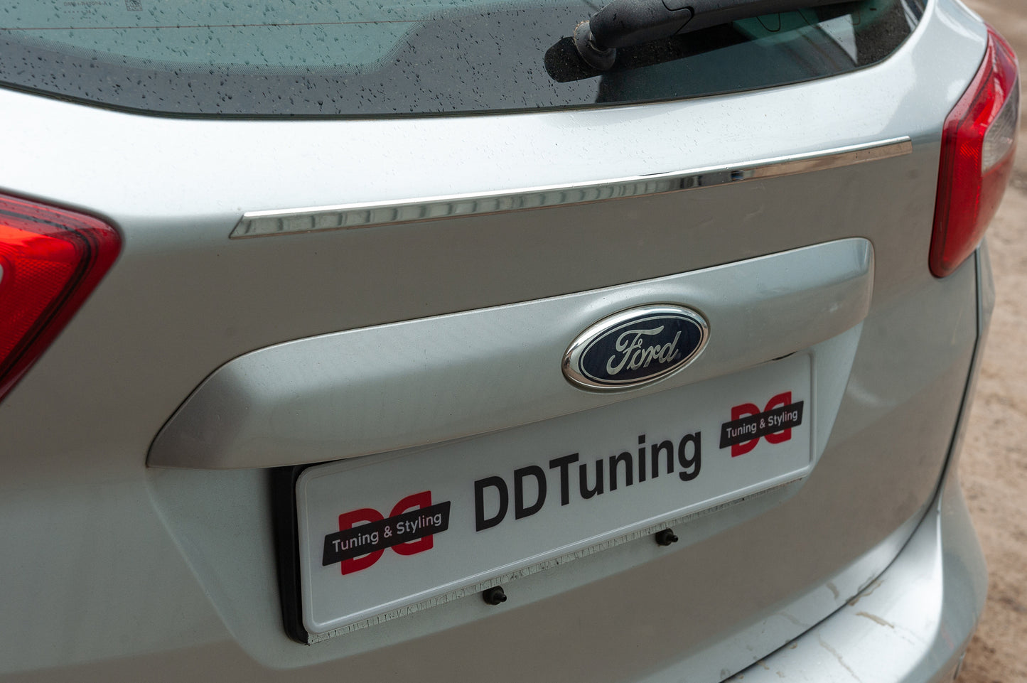 Chrome trim above license plate OmsaLine (stainless steel) for Ford C-Max/Grand C-Max 2010-2019 - image 3