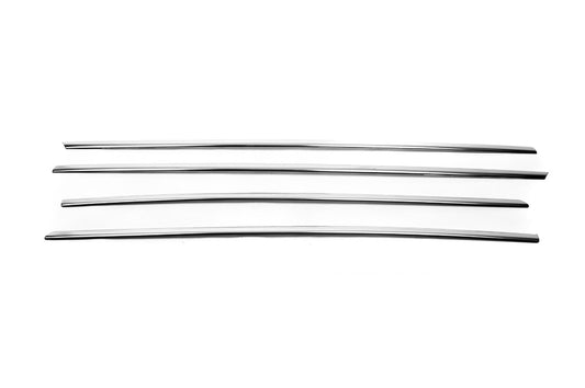 Bottom edging of glass OmsaLine HB, SD (4 pieces, stainless steel) for Ford Focus IV 2018↗ year - image 2