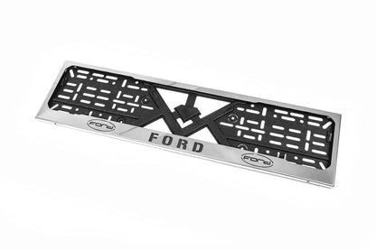 Frame for Ford chrome number (1 pc, stainless steel) for Ford - Reelken Auto