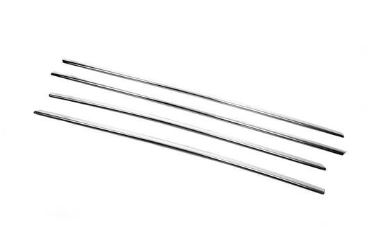 Bottom edging of glass OmsaLine HB, SD (4 pieces, stainless steel) for Ford Focus IV 2018↗ year - image 1