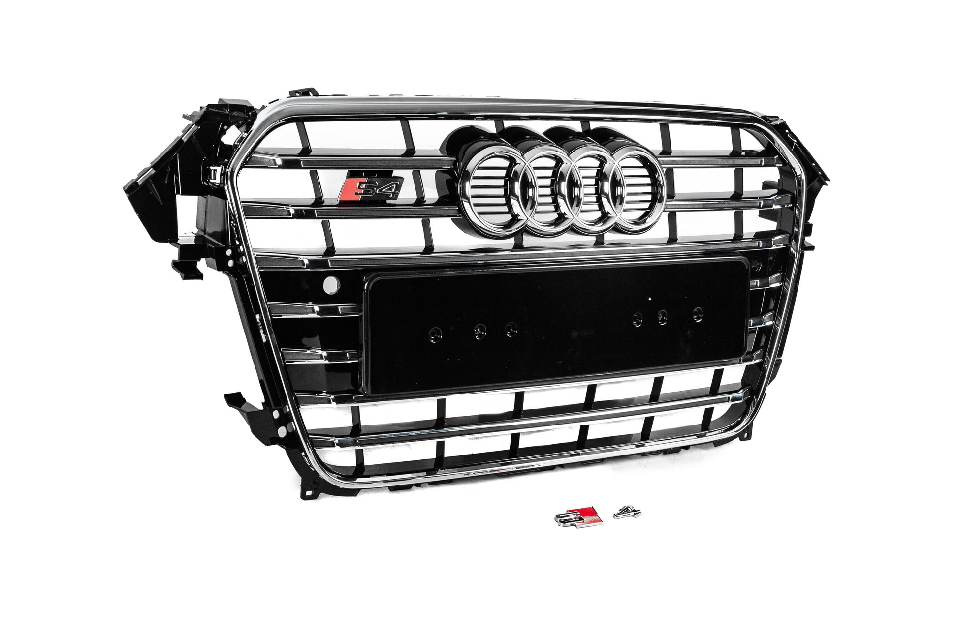 Front Grille S-Style (2012-2015, black with chrome) for Audi A4 B8 2007-2015 - image 3