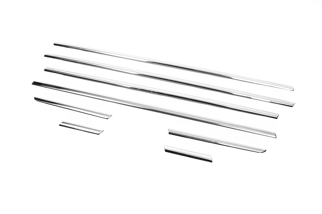 External edging of windows (8 parts, stainless steel) for Fiat Linea 2006-2018 - image 3