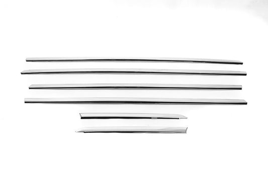Chrome (stainless) glass lower moldings for Fiat Tipo 2016↗ year - image 2