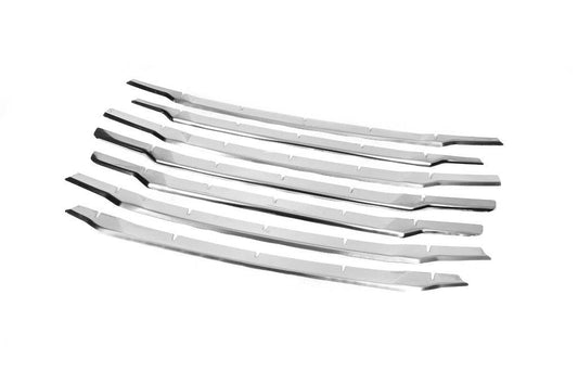 Covers for the Carmos grille (2018↗, 7 pcs., stainless steel) for Ford Courier 2014-2023 - Reelken Auto