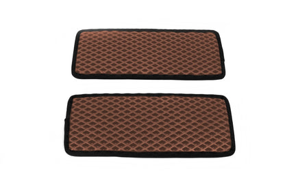 Polyurethane Door Sill Mats (2 pcs, EVA, brick) for Fiat Ducato 2006-2025 - image 1
