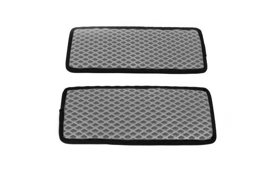 Polyurethane threshold mats (2 pcs, EVA, gray) for Fiat Ducato 2006-2025 - Reelken Auto