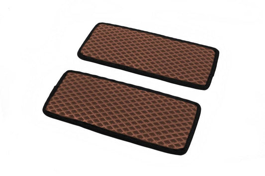 Polyurethane door sills (2 pcs, EVA, brick) for Citroen Jumper 2007-2025 - Reelken Auto