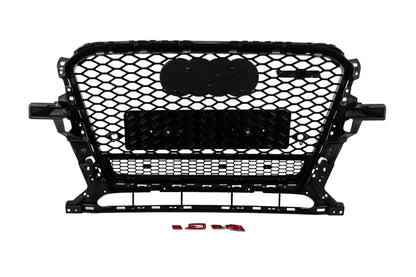 Front Grille RSQ-Style with Emblem (2012-2017, black) for Audi Q5 2008-2017 - image 4