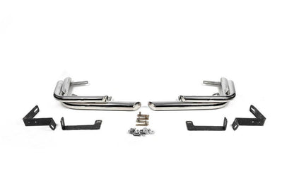 Rear corners AK003-Double (2 pcs., stainless steel) for Nissan X-trail T31 2007-2014 - Reelken Auto