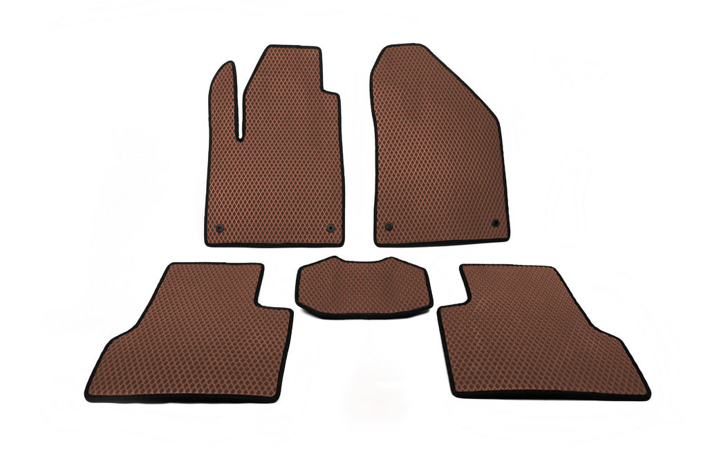 EVA Floor Mats (Brown) for Jeep Cherokee KL 2013- - image 1