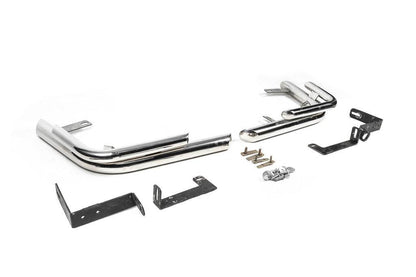 Rear corners AK003-Double (2 pcs., stainless steel) for Nissan X-trail T31 2007-2014 - Reelken Auto