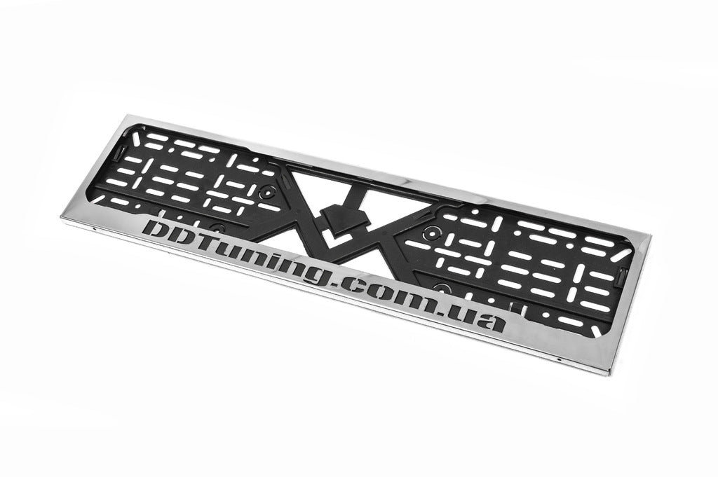 License Plate Frame Chrome DD Tuning (1 pc, Stainless Steel) - image 1