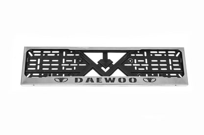 Chrome License Plate Frame Daewoo (1 pc, Stainless Steel) for Daewoo - image 1