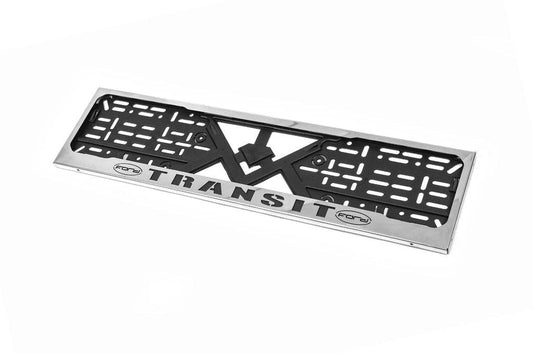 Frame for number chrome (1 pc, stainless steel) for Ford Transit 1991-2000 - Reelken Auto