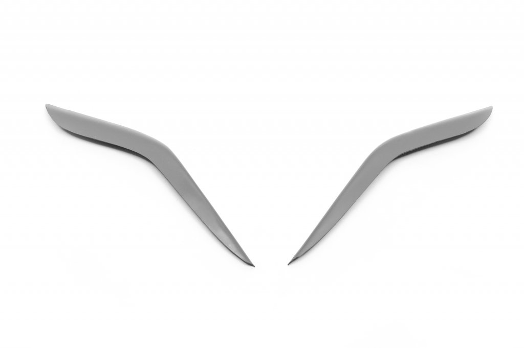 Headlight Eyelids 2007-2010 (2 pcs, primed) for Renault Logan I 2008-2013 - image 1