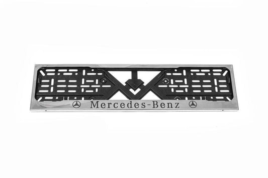 Frame for Mercedes chrome number (1 pc, stainless steel) for Mercedes - Reelken Auto