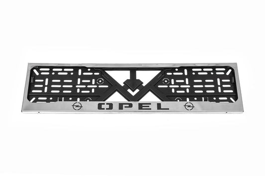 Chrome License Plate Frame Opel (1 pc, Stainless Steel) for Opel - image 2