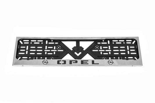 Frame for Opel chrome number (1 pc, stainless steel) for Opel - Reelken Auto