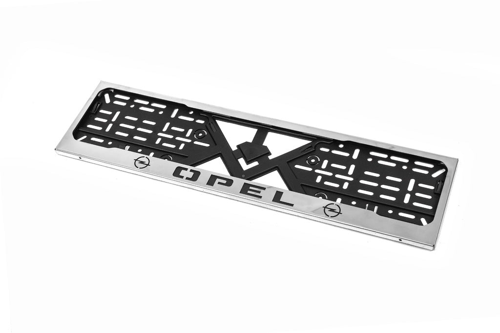 Chrome License Plate Frame Opel (1 pc, Stainless Steel) for Opel - image 1