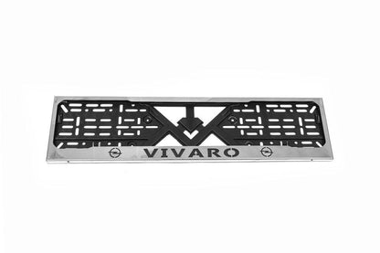 Frame for number chrome (1 pc, stainless steel) for Opel Vivaro 2015-2019 - Reelken Auto