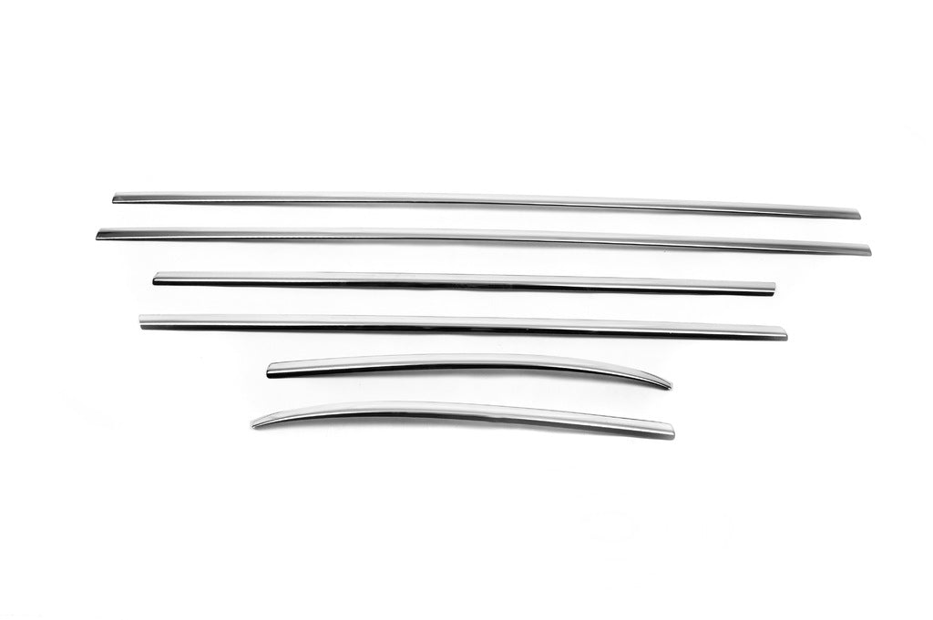 Molding of glass (6 pieces, stainless steel.) for Fiat 500/500L - image 2