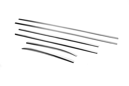Molding of glass (6 pieces, stainless steel.) for Fiat 500/500L - image 3