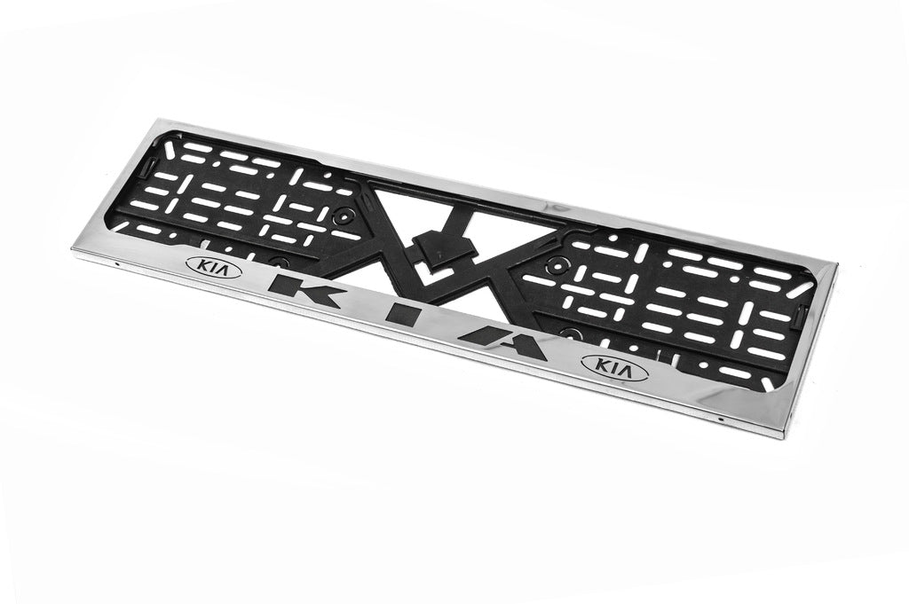License Plate Frame Chrome Kia (1 pc, Stainless Steel) for KIA - image 1