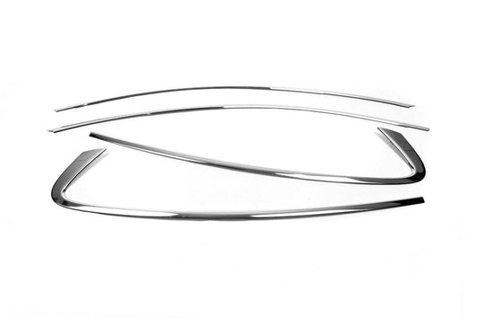 Upper edging of glass OmsaLine HB, SD (4 pieces, stainless steel) for Ford Focus IV 2018↗ year - Reelken Auto