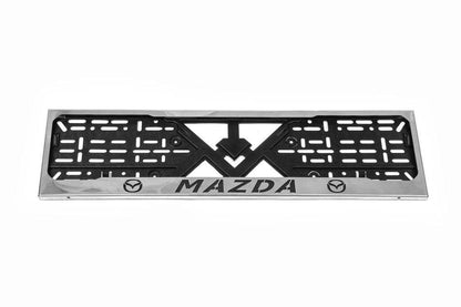 Frame for Mazda chrome number (1 pc, stainless steel) for Mazda - Reelken Auto