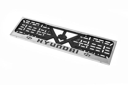 Frame for Hyundai chrome number (1 pc, stainless steel) for Hyundai - Reelken Auto