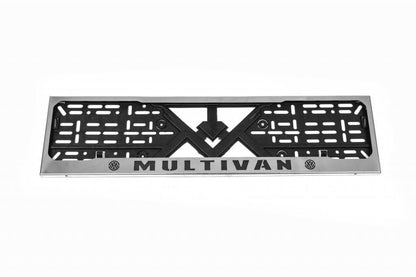 Frame for number chrome Multivan (1 pc, stainless steel) for Volkswagen T4 Caravelle/Multivan - Reelken Auto