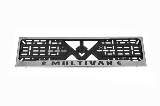 Frame for number chrome Multivan (1 pc, stainless steel) for Volkswagen T6 - Reelken Auto