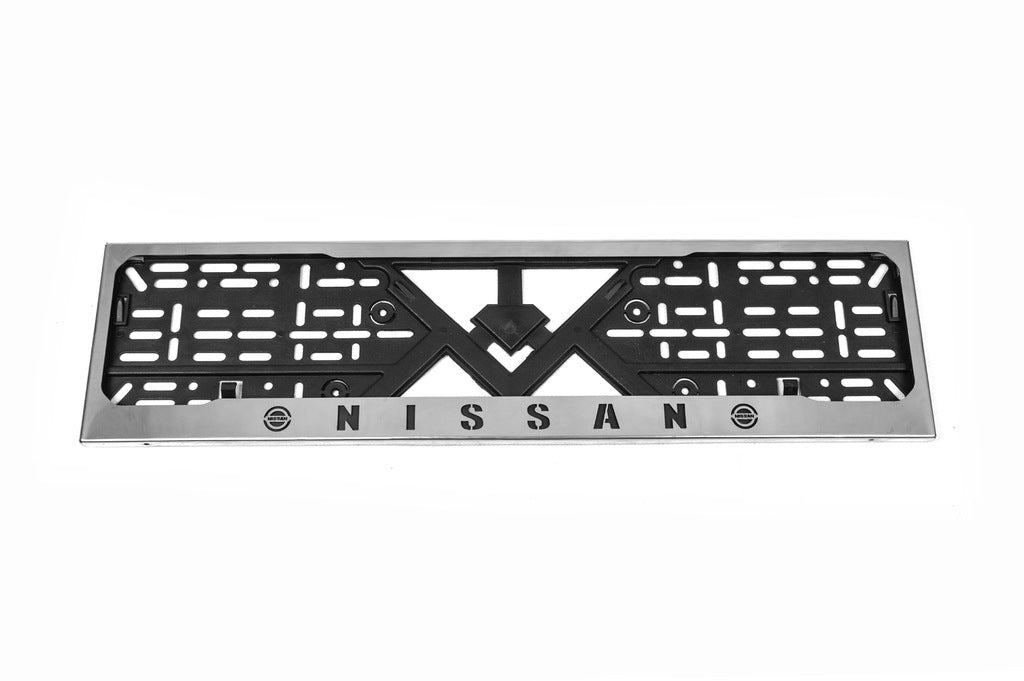 License Plate Frame Chrome Nissan (1 pc, Stainless Steel) for Nissan - image 2