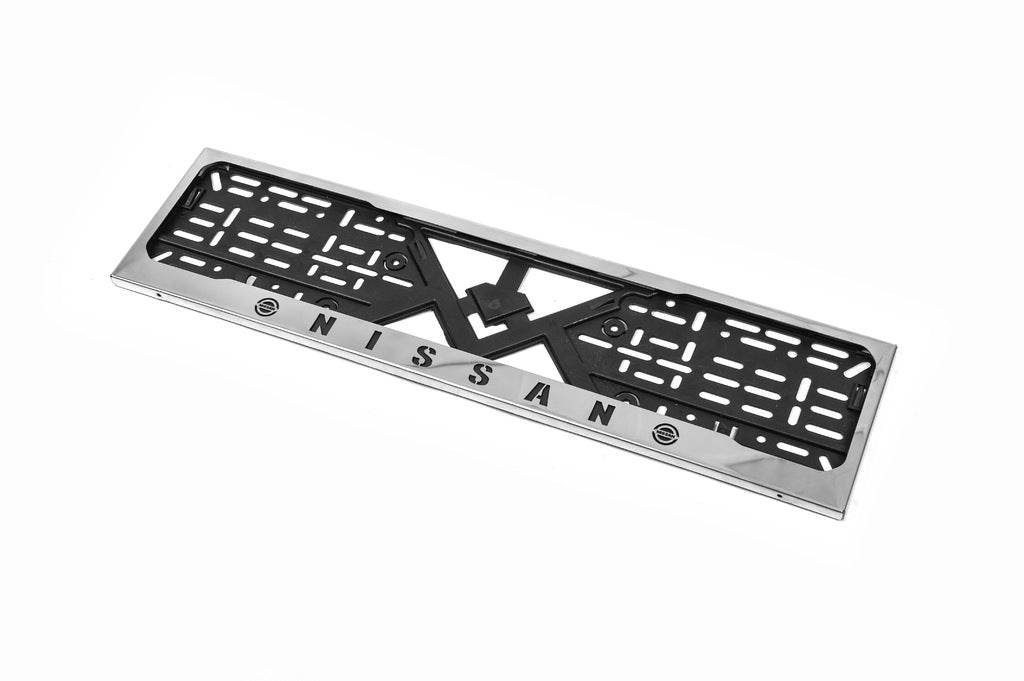 Frame for Nissan chrome number (1 pc, stainless steel) for Nissan - Reelken Auto
