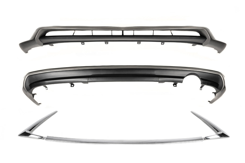 Front and Rear Bumper Extensions (2013-2023, 2 pcs) for Lexus GX460 2009-2023 - image 2