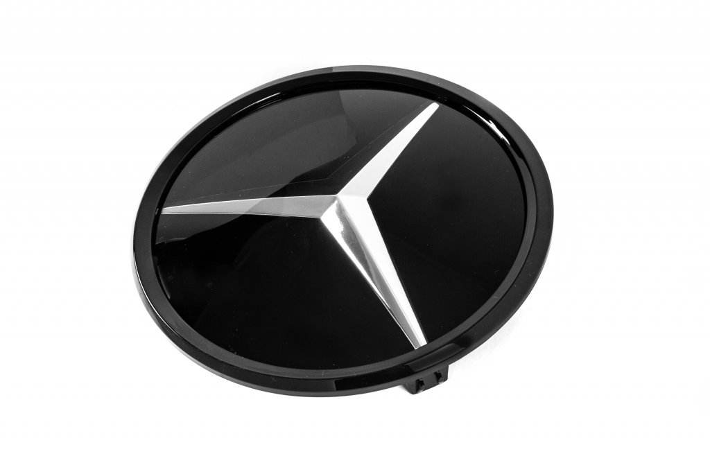 Front emblem under glass black edging a2048806406 for Mercedes G class W463 1990-2018 - Reelken Auto