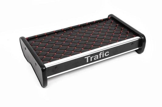 Panel shelf (2001-2010, Black with red thread) for Renault Trafic 2001-2015 - Reelken Auto