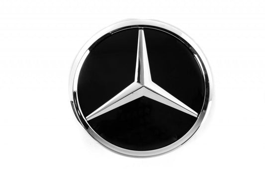 Front emblem under glass, chrome trim a2048806406 for Mercedes C-class W204 2007-2015 - image 1
