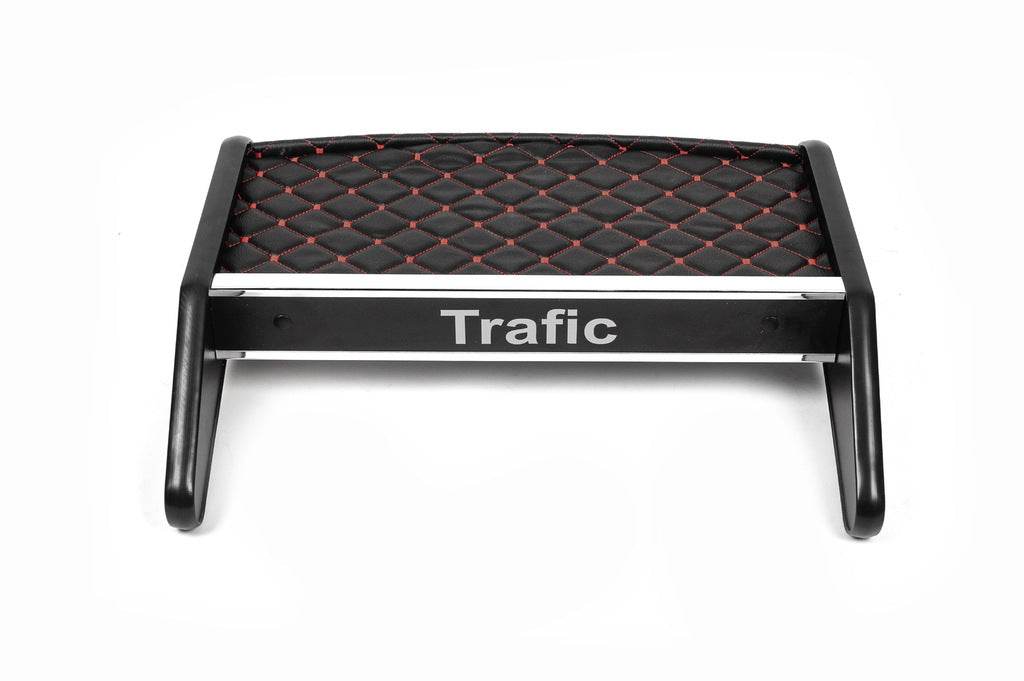 Panel shelf (2010-2014, Black with red thread) for Renault Trafic 2001-2015 - Reelken Auto