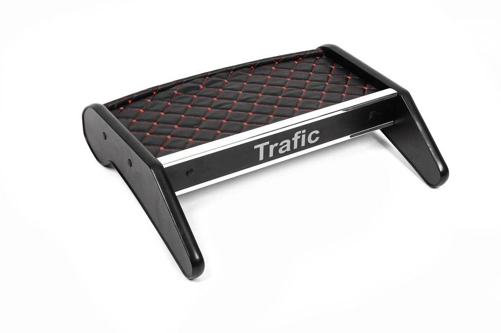 Panel shelf (2010-2014, Black with red thread) for Renault Trafic 2001-2015 - Reelken Auto