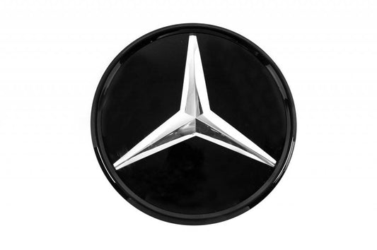 Front emblem under glass, black trim a0008880111 for Mercedes GLC X253 - Reelken Auto