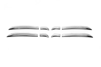 Chrome flat door handle covers (4 pcs, stainless steel) for Volkswagen Passat B6 2006-2012 - image 4