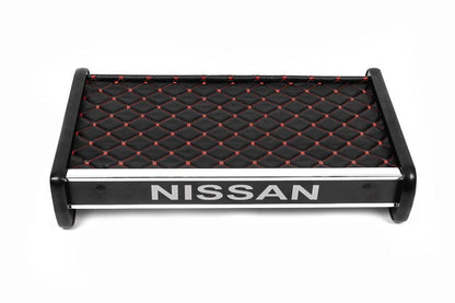 Panel shelf (2001-2010, Black with red thread) for Nissan Primastar 2002-2014 - Reelken Auto