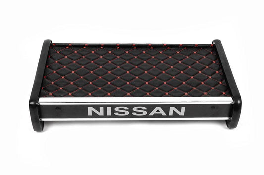 Panel shelf (2001-2010, Black with red thread) for Nissan Primastar 2002-2014 - Reelken Auto
